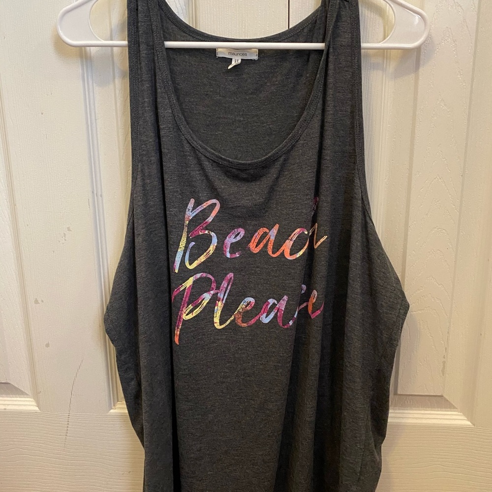 Plus size Beach Please Tank